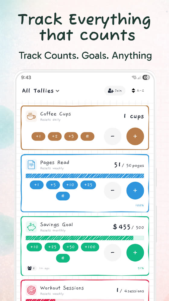 TallyToo, tracking anything countable